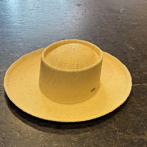Brixton Natural Woven Hat - Picture 1 of 5